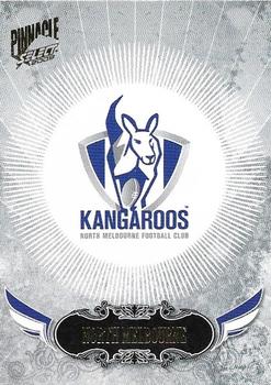 2009 Select AFL Pinnacle #112 North Melbourne Kangaroos Front